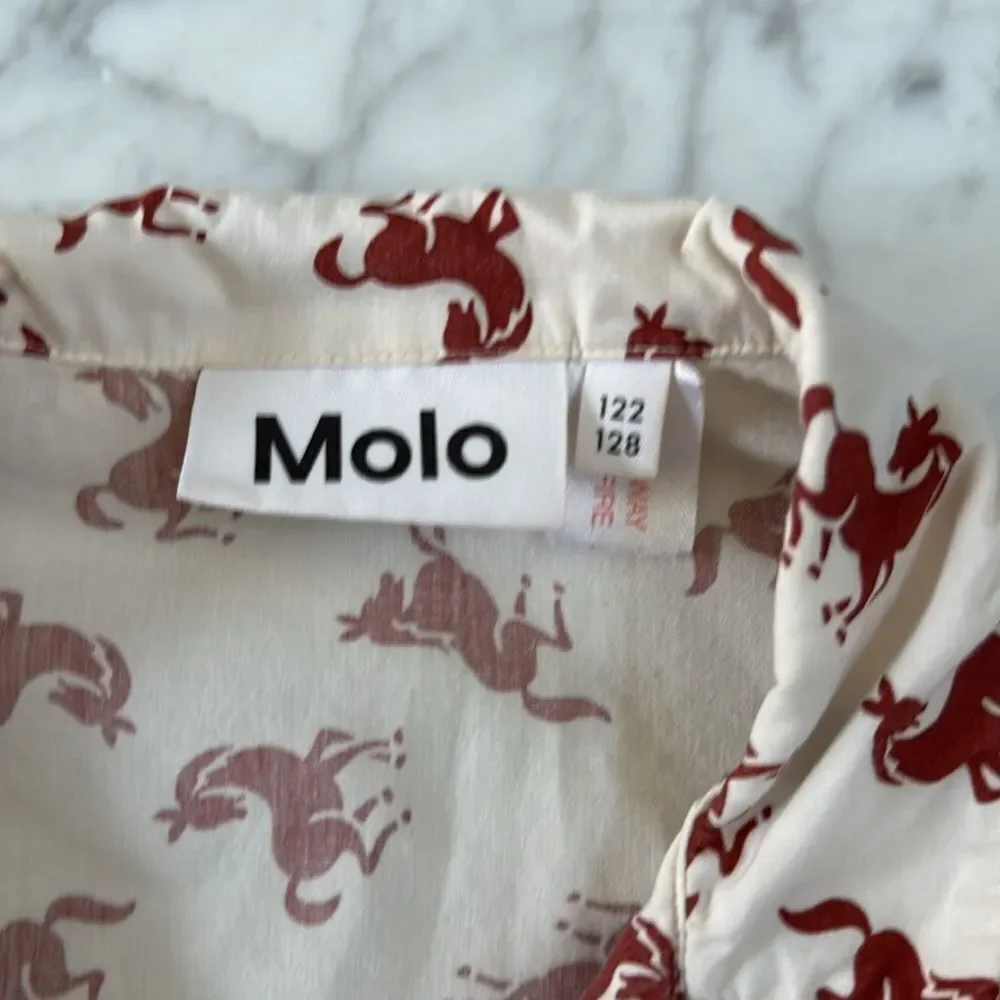 MOLO Lex Horse Button Down Top Sz 7/8